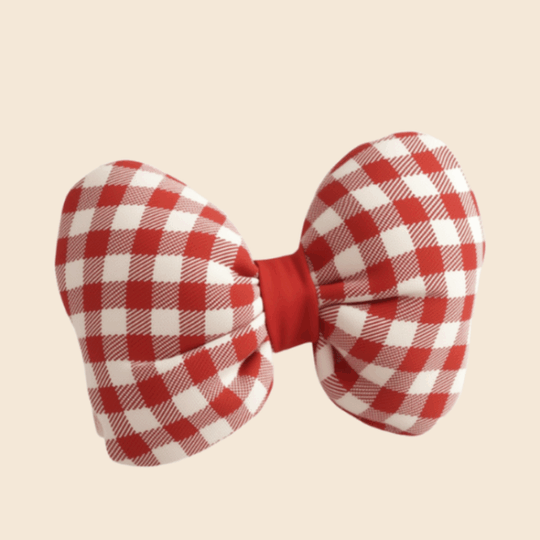 Checkered Padded Bow Accessory