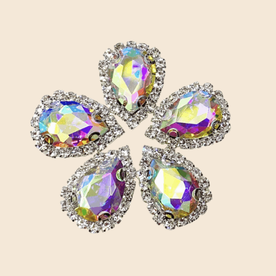 Teardrop Rhinestone Sewing Embellishment